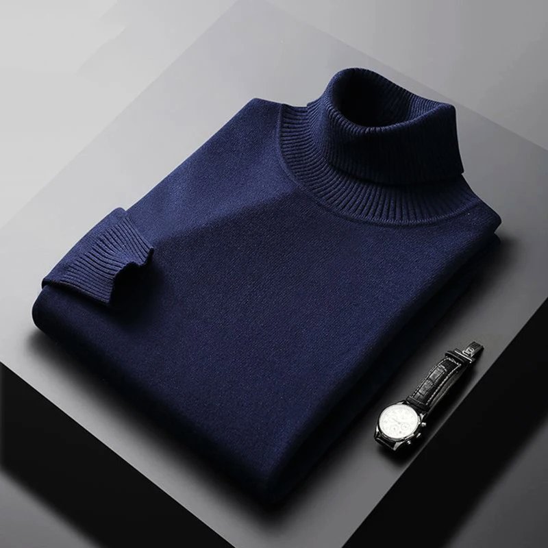 Charles | Luxurious Suave Turtleneck Sweater - Melvida Montréal