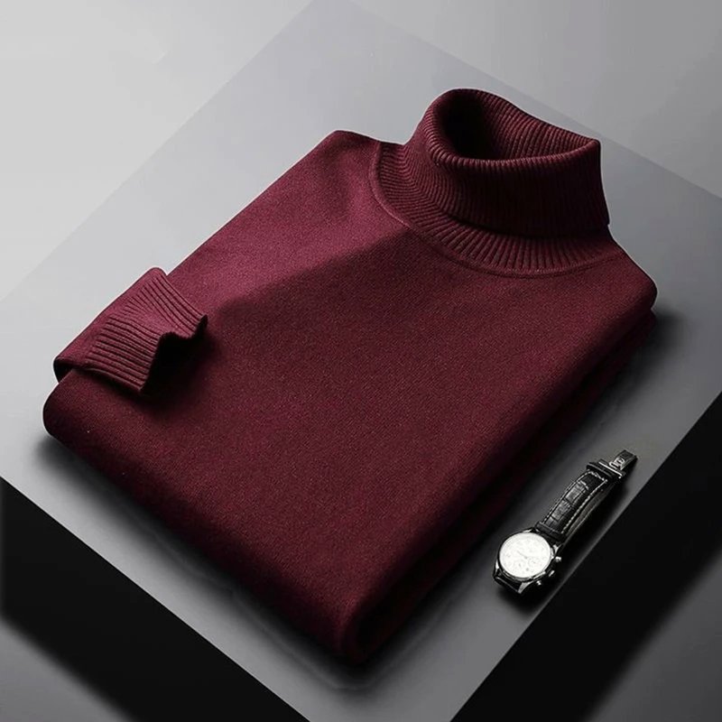 Charles | Luxurious Suave Turtleneck Sweater - Melvida Montréal